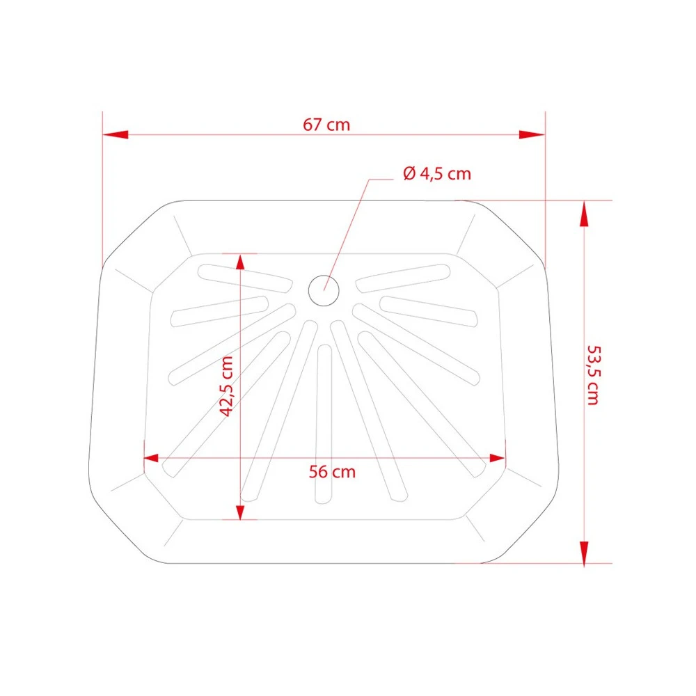 Renfort fond de bac à douche IRM avant 2002